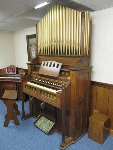 Chapel Organ with Decorative Pipes