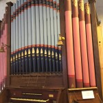 Pipe Organ with Colorful Pipes