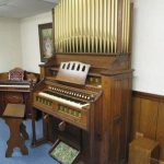 Church Organ with Decorative Pipes