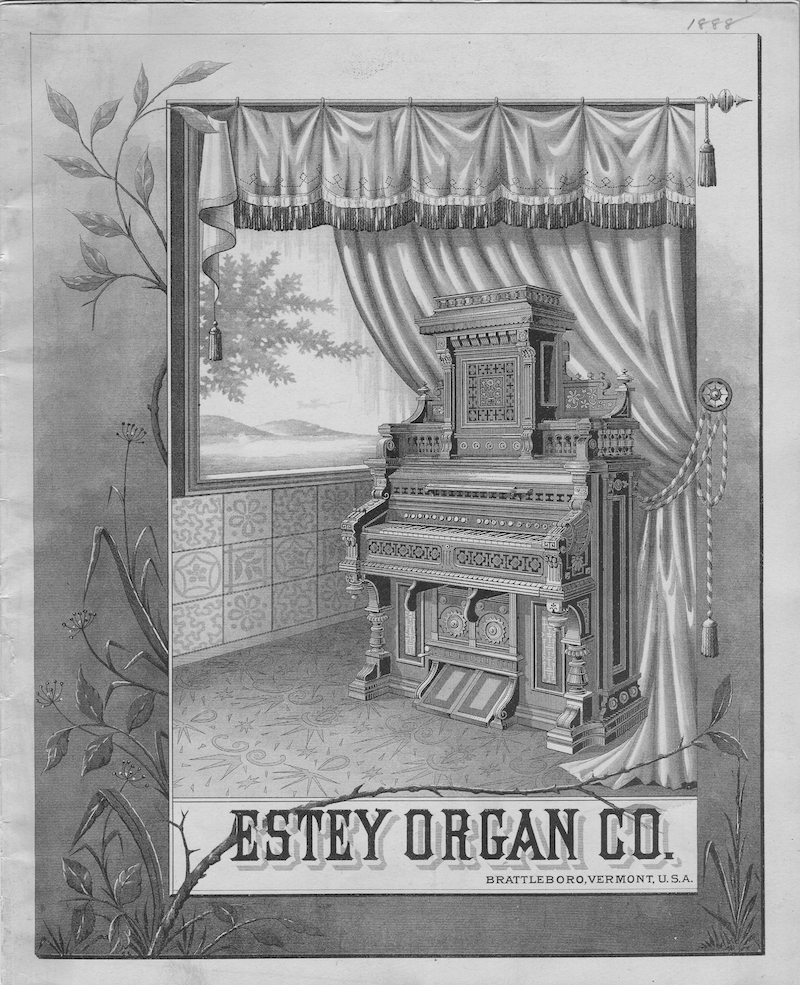 1888 Estey Organ Company catalogue cover